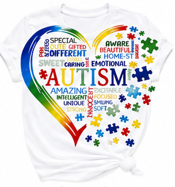 Autism word shirt