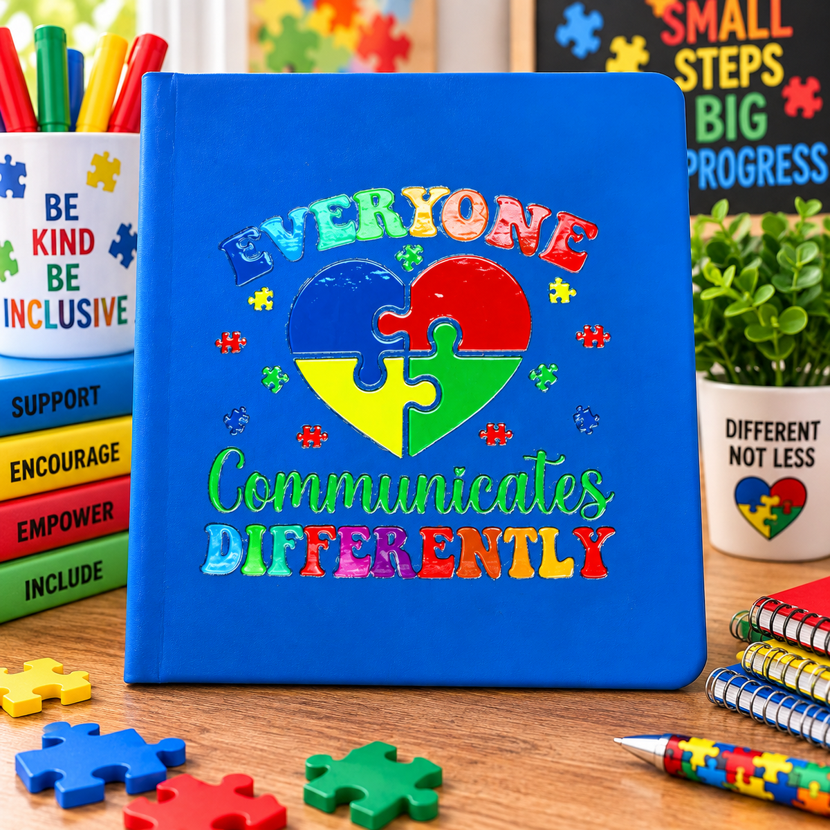 Everyone Communicates Differently — Small Lined Journal