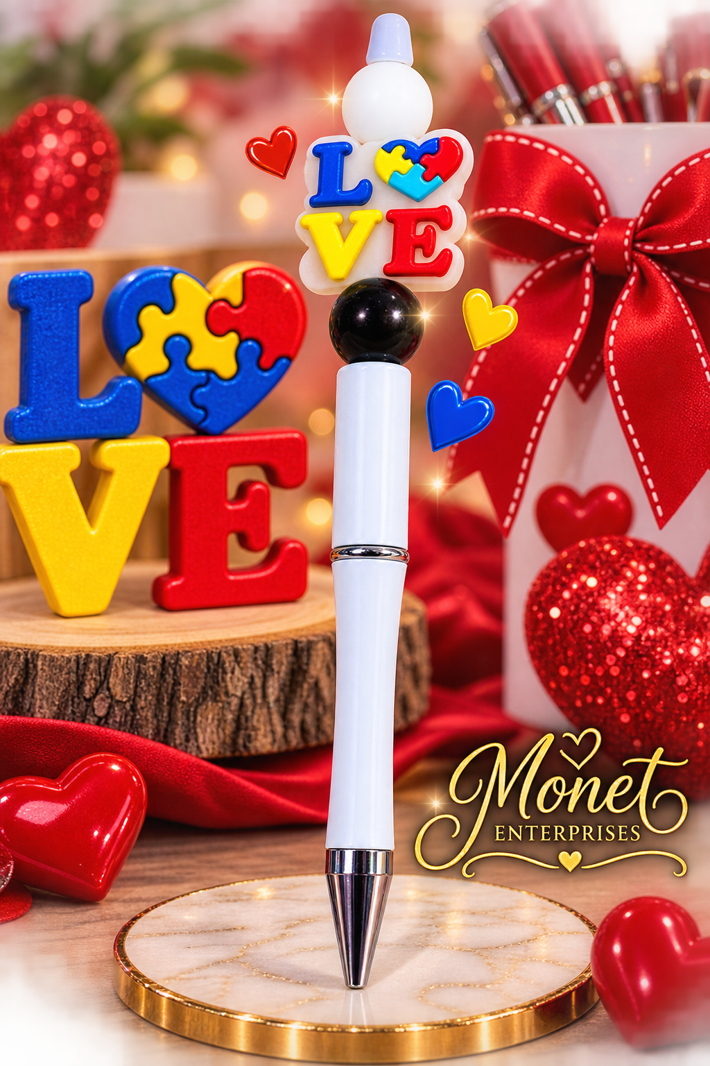 Love beaded Pen