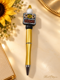 God Don't Play About Me Gold Pen — Pen Only