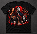 Horror Icons Red Moon T-Shirt