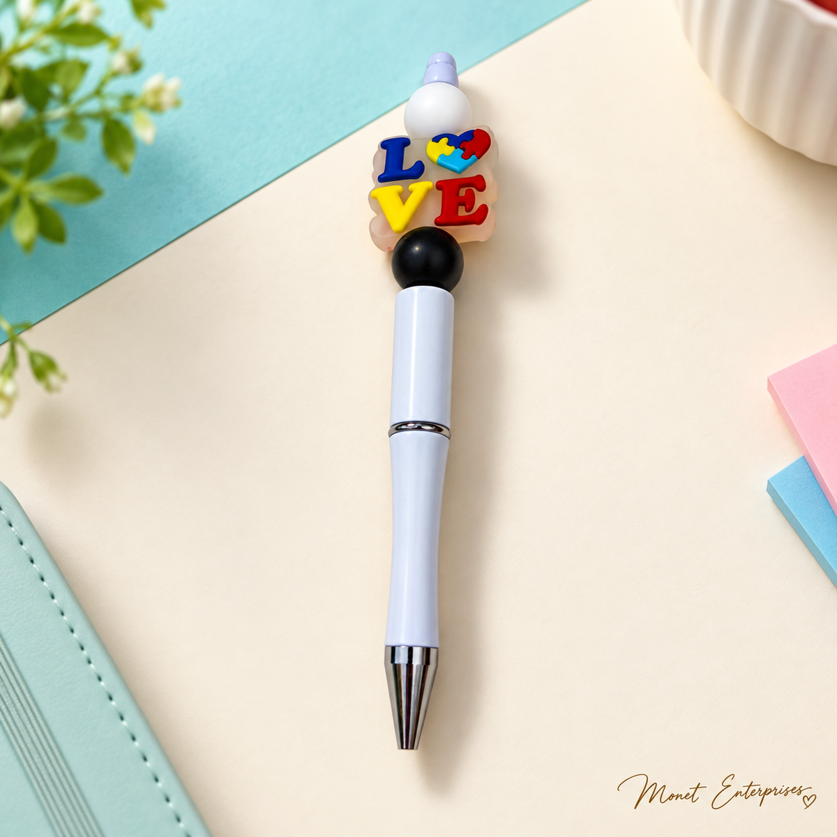LOVE Puzzle Beaded Pen — Pen Only