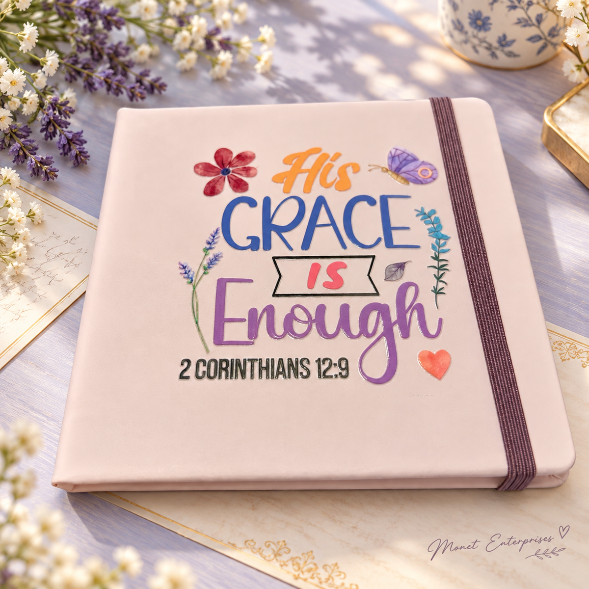 His Grace Is Enough small lined notebook